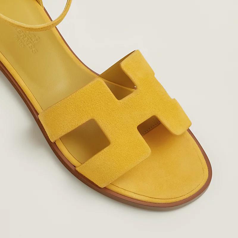 Giày Hermes Santorini Sandal Nữ Vàng